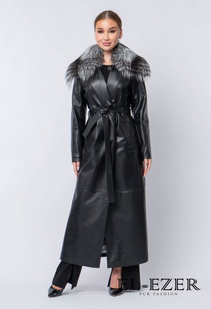 Кожаный плащ (МОД-008ПЛ)