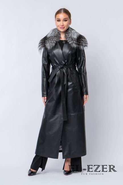 Кожаный плащ (МОД-008ПЛ)