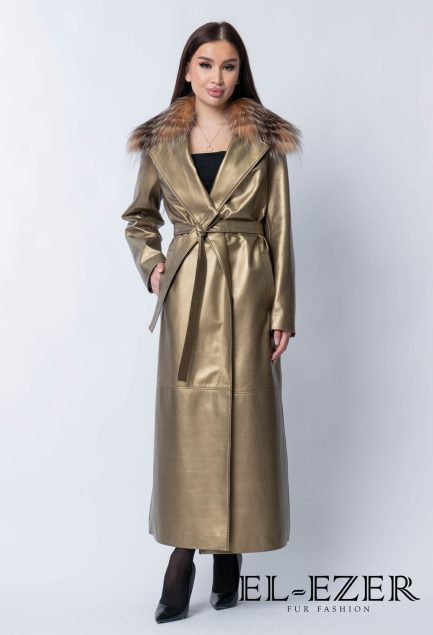 Кожаный плащ (МОД-008ПЛ)