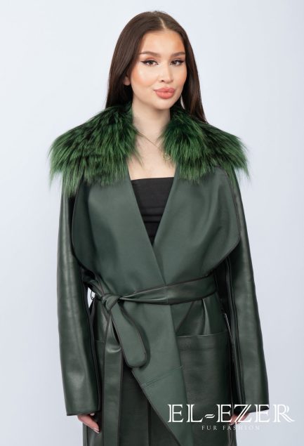 Кожаный плащ (МОД-013ПЛ)