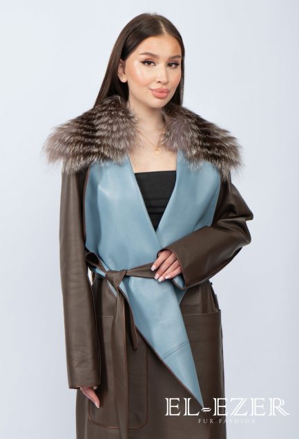 Кожаный плащ (МОД-014ПЛ)