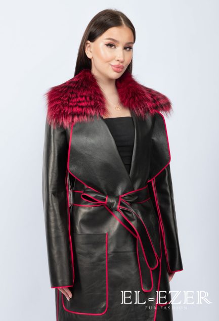 Кожаный плащ (МОД-015ПЛ)