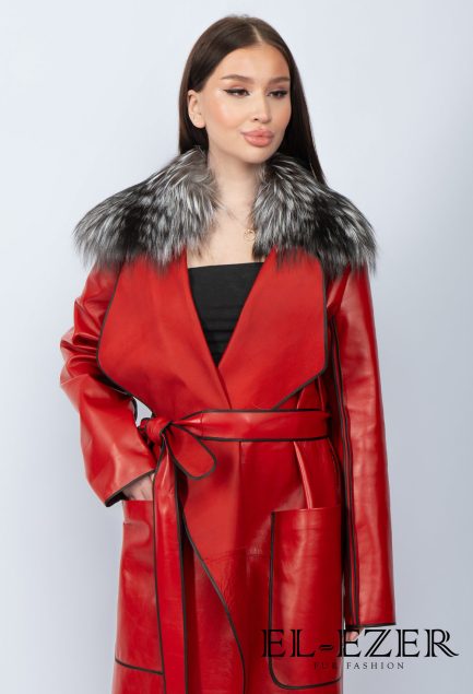 Кожаный плащ (МОД-016ПЛ)